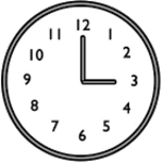 speaking clock android application logo